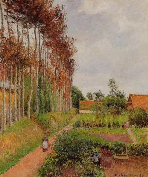 The Steading of the Auberge Ango, Varengeville by Camille Pissarro - Oil Painting Reproduction