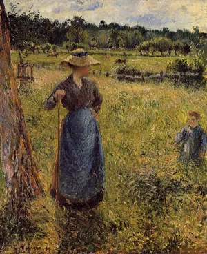 The Tedder by Camille Pissarro Oil Painting