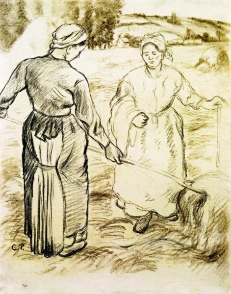 The Tedders 2 by Camille Pissarro - Hand-Painted Oil Painting Reproduction