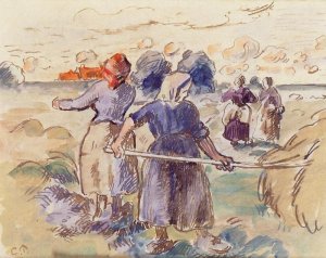 The Tedders by Camille Pissarro Oil Painting