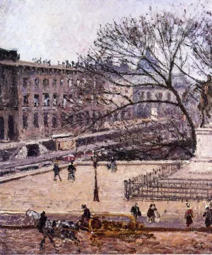 The Treasury and the Academy, Gray Weather by Camille Pissarro Oil Painting