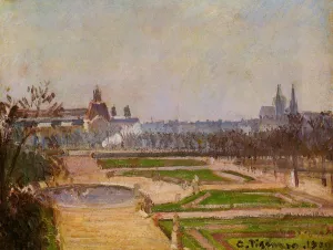 The Tuileries and the Louvre painting by Camille Pissarro