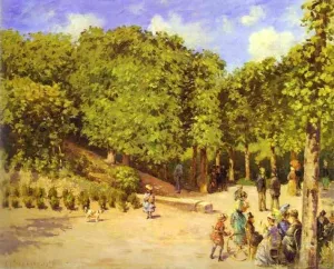 Town Garden in Pontoise painting by Camille Pissarro