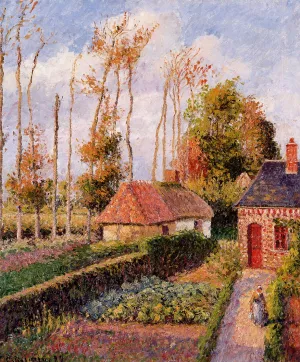 Varengeville, Sunset painting by Camille Pissarro
