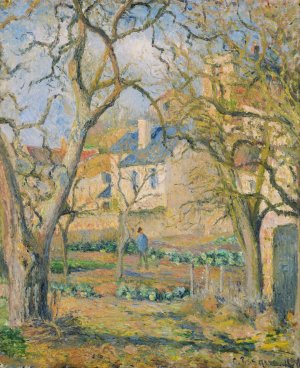 Vegetable Garden by Camille Pissarro Oil Painting