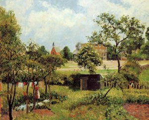View Across Stamford Brook Common by Camille Pissarro Oil Painting
