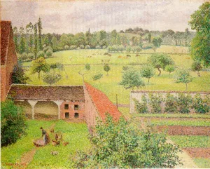 View from My Window, Eragny by Camille Pissarro Oil Painting