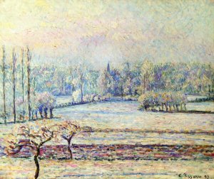 View of Bazincourt, Frost, Morning