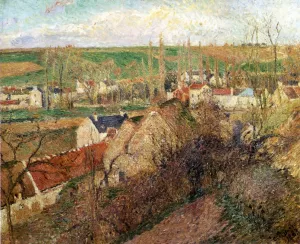 View of Osny near Pontoise painting by Camille Pissarro