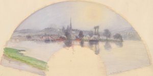 View of Rouen by Camille Pissarro Oil Painting