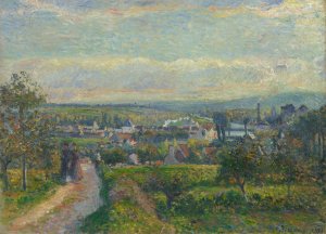 View of Saint-Ouen-l'Aumone by Camille Pissarro Oil Painting
