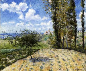 View Toward the Pontoise Prison by Camille Pissarro - Oil Painting Reproduction