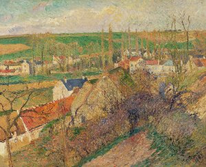 Vue Sur Le Village D'osny by Camille Pissarro Oil Painting