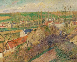 Vue Sur Le Village D'osny by Camille Pissarro Oil Painting