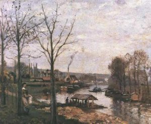 Wash-House at Bougival by Camille Pissarro Oil Painting