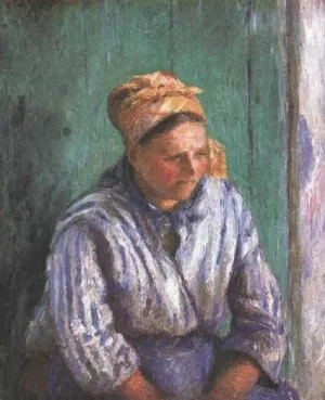 Washerwoman Study also known as La Mere Larcheveque by Camille Pissarro - Oil Painting Reproduction