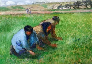 Weeders by Camille Pissarro - Oil Painting Reproduction