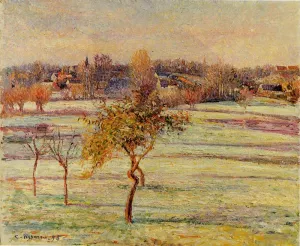 White Frost at Eragny painting by Camille Pissarro