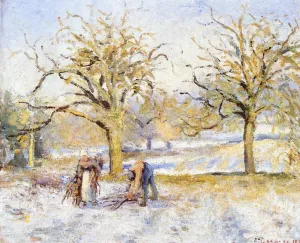 Winter Landscape by Camille Pissarro Oil Painting