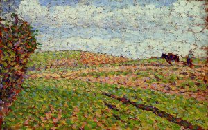 Working at Eragny by Camille Pissarro Oil Painting
