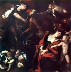 Matyrdom of St Rufina and St Seconda by Camillo Procaccini Oil Painting