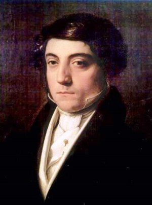 Portrait of Gioachino Rossini by Vincenzo Camuccini Oil Painting