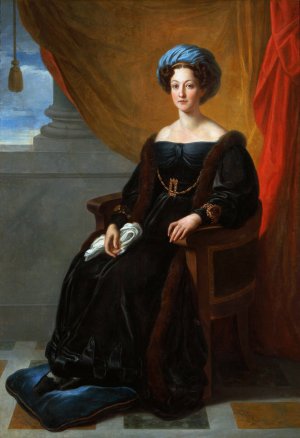 Portrait of Klementyna Ostrowska nee Sanguszko by Vincenzo Camuccini Oil Painting