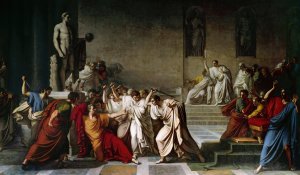 The Death of Caesar by Vincenzo Camuccini Oil Painting