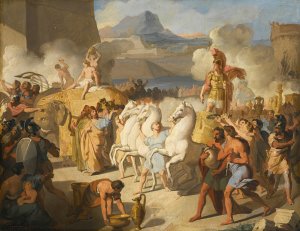 The Triumph Of A Roman Hero, Possibly Marcus Claudius Marcellus by Vincenzo Camuccini Oil Painting