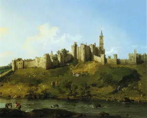 Alnwick Castle by Canaletto - Oil Painting Reproduction