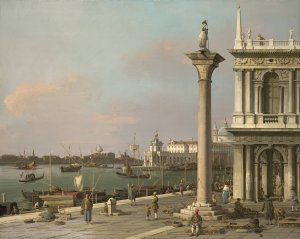 Bacino di S. Marco- From the Piazzetta Oil painting by Canaletto
