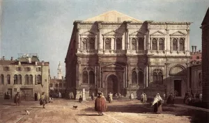 Campo San Rocco painting by Canaletto