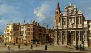 Campo Santa Maria Zobenigo, Venice by Canaletto Oil Painting