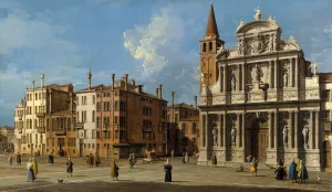Campo Santa Maria Zobenigo, Venice by Canaletto Oil Painting