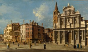Campo Santa Maria Zobenigo, Venice by Canaletto Oil Painting