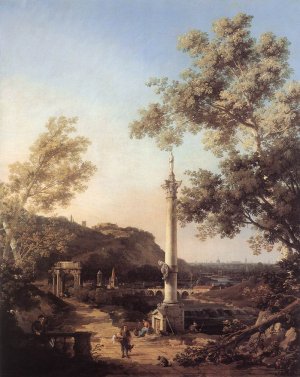 Capriccio: River Landscape with a Column