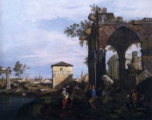 Capriccio with Ruins and Porta Portello, Padua