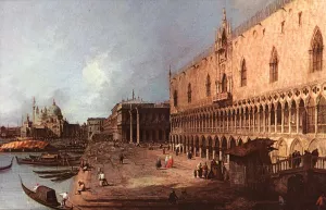 Doge Palace by Canaletto - Oil Painting Reproduction