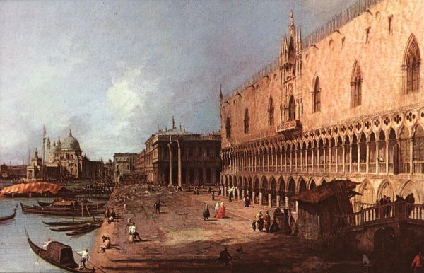 Main Product Photo of Doge Palace Painting by Canaletto