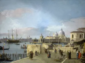 Entrance to the Grand Canal from the Molo,Venice by Canaletto Oil Painting