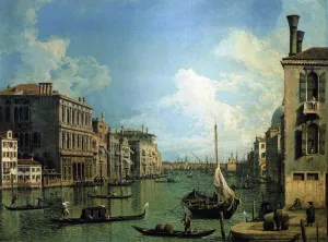 Grand Canal Near the Campo San Vio, Looking Towards the Church of Santa Maria della Salute