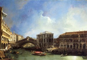 Grand Canal: the Rialto Bridge from the North