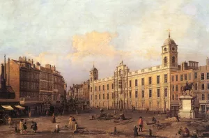 London: Northumberland House by Canaletto Oil Painting