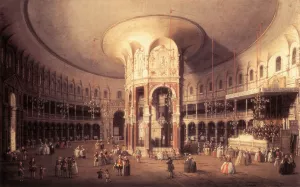 London: Ranelagh, Interior of the Rotunda Oil painting by Canaletto