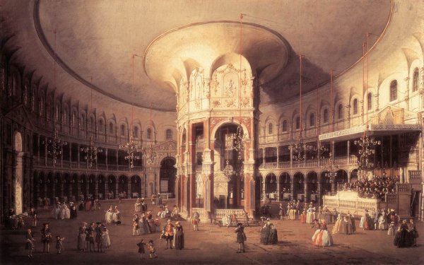 Main Product Photo of London: Ranelagh, Interior of the Rotunda Painting by Canaletto