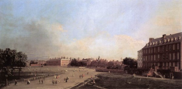 Main Product Photo of London: the Old Horse Guards from St James's Park Painting by Canaletto