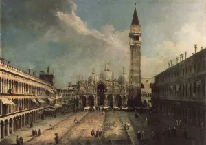 Piazza San Marco by Canaletto - Oil Painting Reproduction