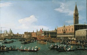 Return of 'Il Bucintoro' on Ascension Day Oil painting by Canaletto