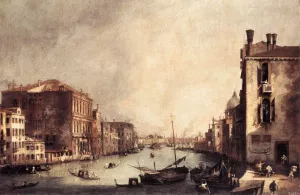 Rio dei Mendicanti: Looking South by Canaletto - Oil Painting Reproduction