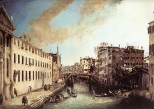 Rio dei Mendicanti by Canaletto Oil Painting